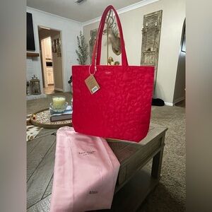 Kate Spade Vibrant Red Tote Bag